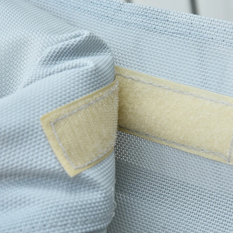 Outsunny Zero Gravity Rocking Chair Outdoor Chaise Lounge Chair Recliner Rocker with Detachable Pillow and Weather-Fighting Fabric for Patio, Deck, Pool, Gray