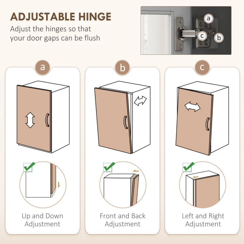 HOMCOM Freestanding Kitchen Cabinet, 71" Tall Pantry Cabinet, Modern Hutch with Wide Countertop, Adjustable Shelves, Gray