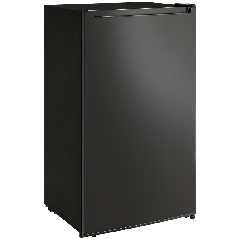 HOMCOM 2.1 Cu. Ft. Mini Freezer, Compact Upright Freezer with Reversible Door, Removable Shelf, Adjustable Temperature, Black