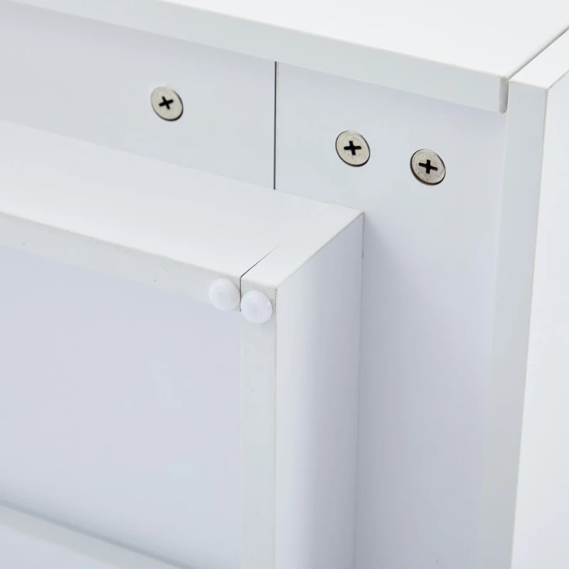 Square Rotating Coffee Table with Double-Layer Storage, Multi-Use Center Table for Living Area, 27.5'' L x 27.5'' W x 14'' H, White+Oak