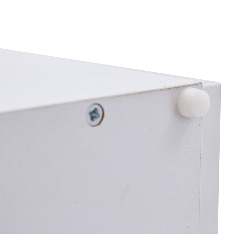 Sleek Lift-Up Coffee Table with LED Lighting and 4 Drawers, Durable Center Table for Living Room, 35.5" L x 21.5" W x 16.5" H, White