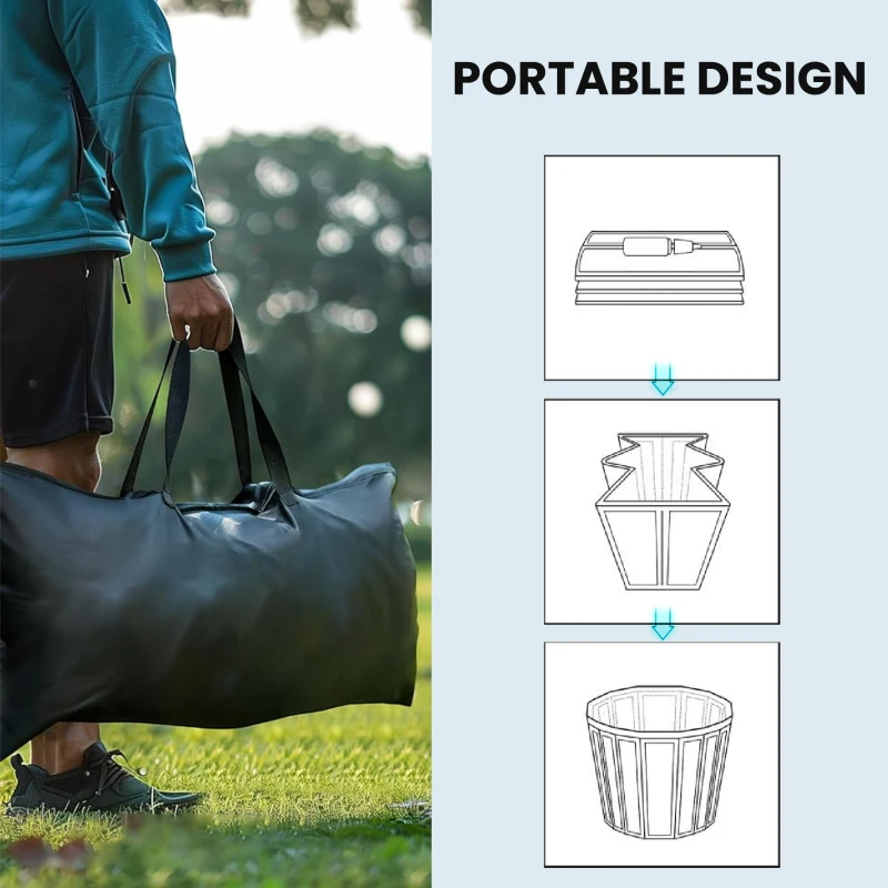 Outsunny Ice Bath Tub for Athletes, 71 Gal Cold Plunge Tub with Cover, Pump, Portable Multiple Layered Inflatable Ice Barrel