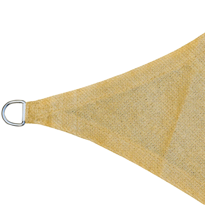 Outsunny Rectangle 10' x 13' Canopy Sun Sail Shade Garden Cover UV Protector Outdoor Patio Lawn Shelter with Carrying Bag (Sand)