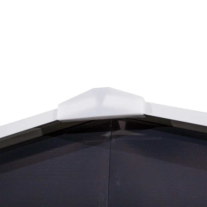 Outsunny 11' x 9' Metal Storage Shed Garden Tool House with Double Sliding Doors, 4 Air Vents for Backyard, Patio, Lawn Dark Grey