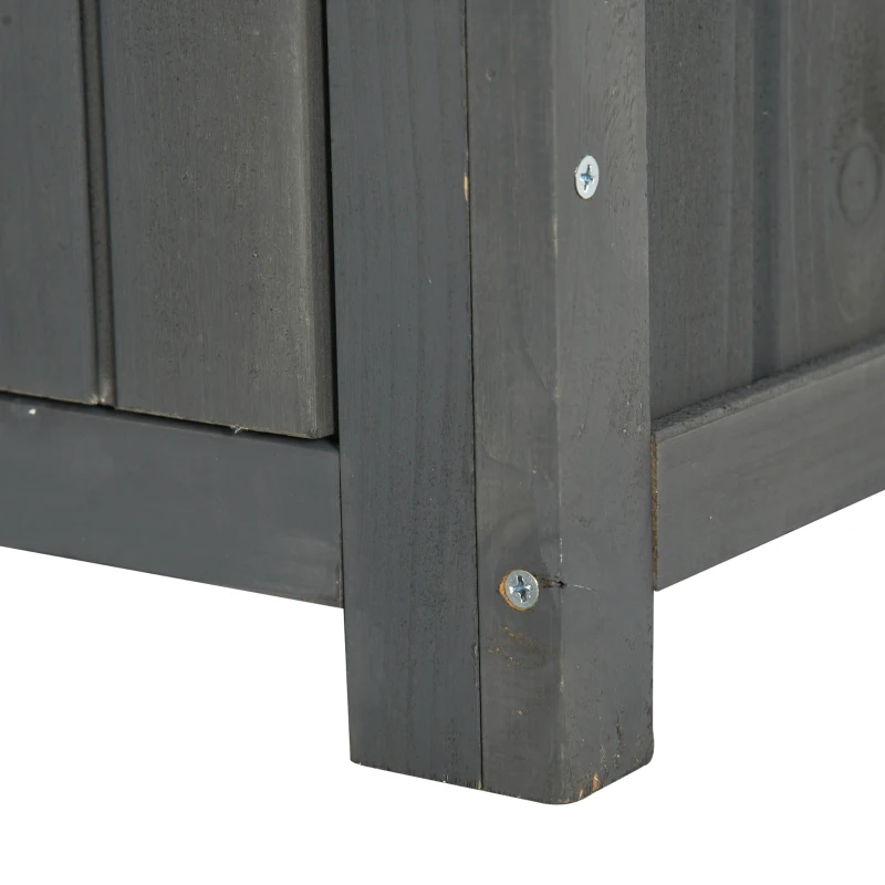 Outsunny 30" x 21" x 71" Garden Storage Shed, Sheds & Outdoor Storage Outdoor Workshop Yard Tool Utility Storage House Water-resistant All-weather Cover Spire Roof with 3 Tiers Shelves Grey