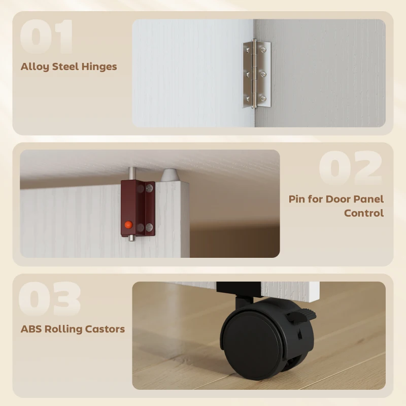 HOMCOM Folding Dining Table with Storage, Drop Leaf Kitchen Table with Drawer and Shelves for Small Spaces, White