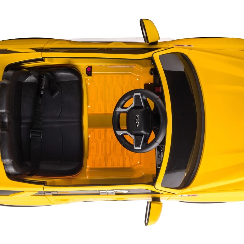 Aosom Electric Ride on Car 12V Kids Ride-on Toy, Yellow