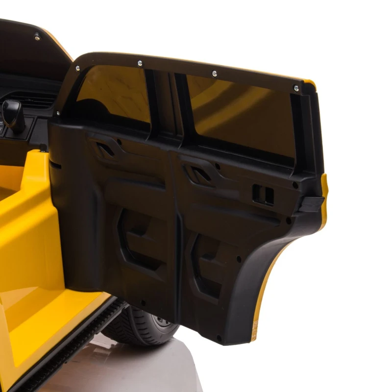 Aosom Electric Ride on Car 12V Kids Ride-on Toy, Yellow