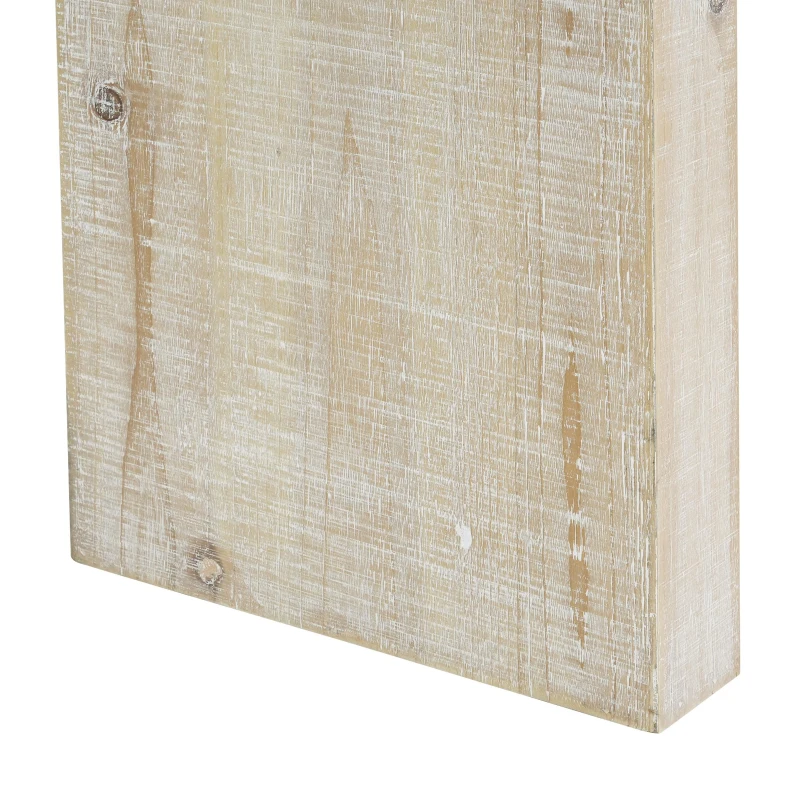 Vintage Farmhouse Console Table with Curved Edge and Distressed Wood Grain, Sturdy Sofa Table for Entryway, 52" L x 12" W x 31" H, Natural