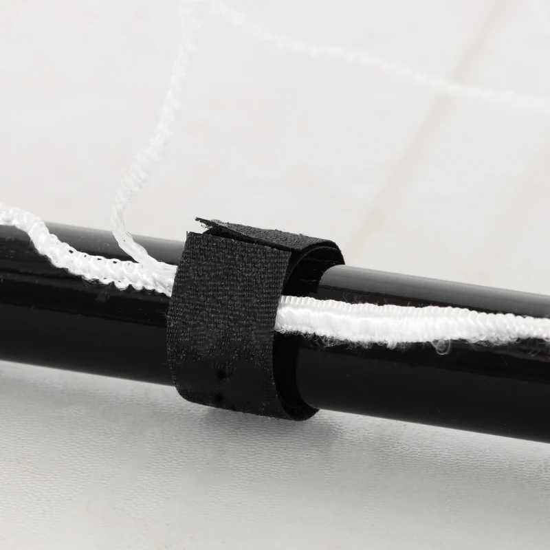 Soozier 6ft x 4ft Soccer Goal Net with Metal Frame, PE Mesh, Ground Stakes, Easy Assembly, Black