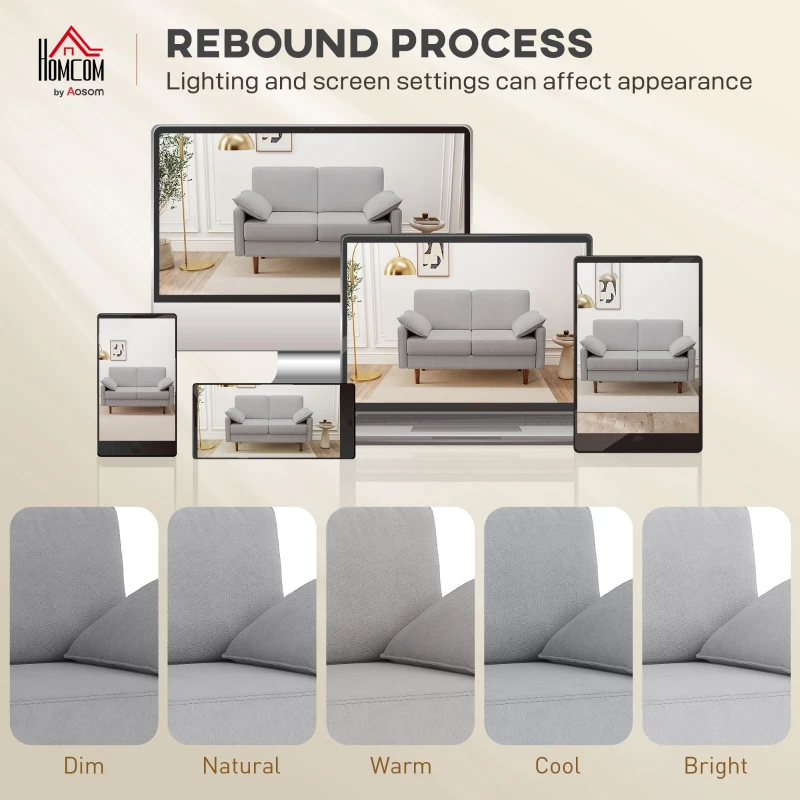 HOMCOM 3 Seater Sofa, Velvet Upholstered Couch with Spring Cushions, Rubber Wood Legs and 2 Pillows, Grey