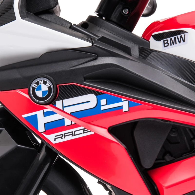 Aosom Licensed 6V Kids Ride on Motorcycle, Off-Road Battery Powered Three Wheels Dirtbike with USB, AUX, Music and Headlight for Toddler, Red