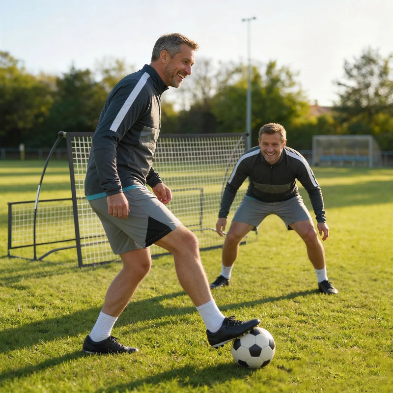 Soozier 2-in-1 Portable Soccer Rebounder Net, Dual-Sided and Foldable Bounce Back Net with Carry Bag for Soccer Baseball