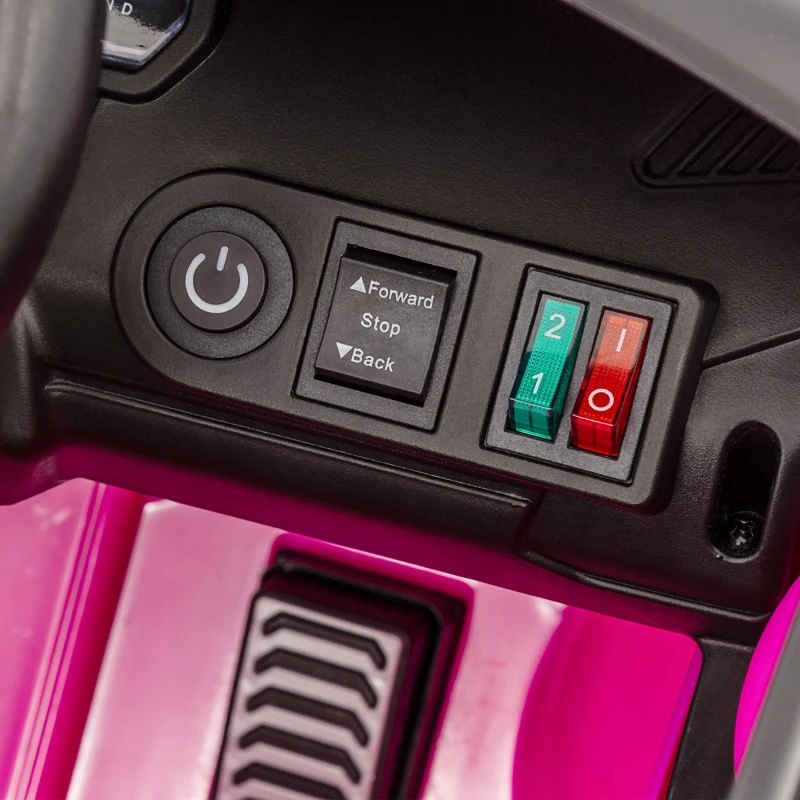 Qaba 12V CHEVROLET SILVERADO EV RST Licensed Kids Car w/ Remote, Spring Suspension, Soft Start, Training Wheels, Pink