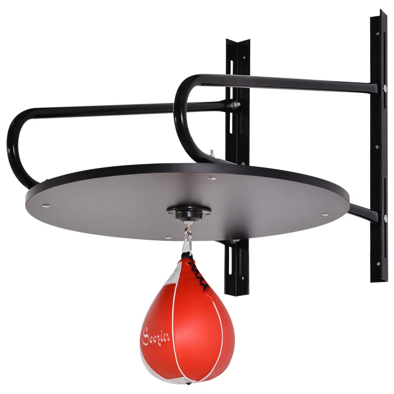 Soozier Wall-mounted Speed Bag Boxing Platform with Adjustable Height