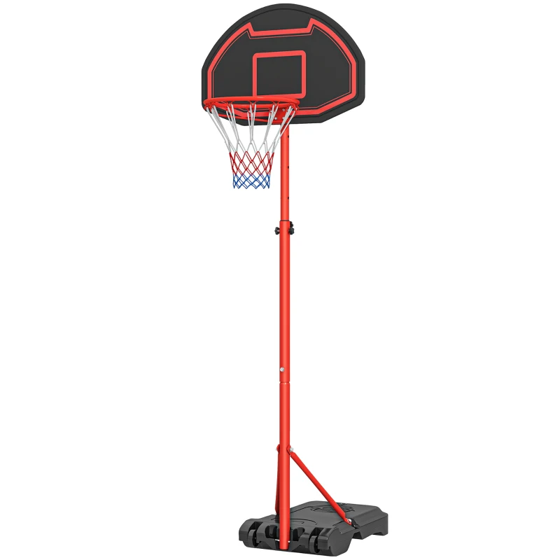 Soozier Portable Basketball Hoop, 5-7FT Adjustable Basketball System with 29" Shatterproof Backboard for Backyard Driveway Indoor Outdoor