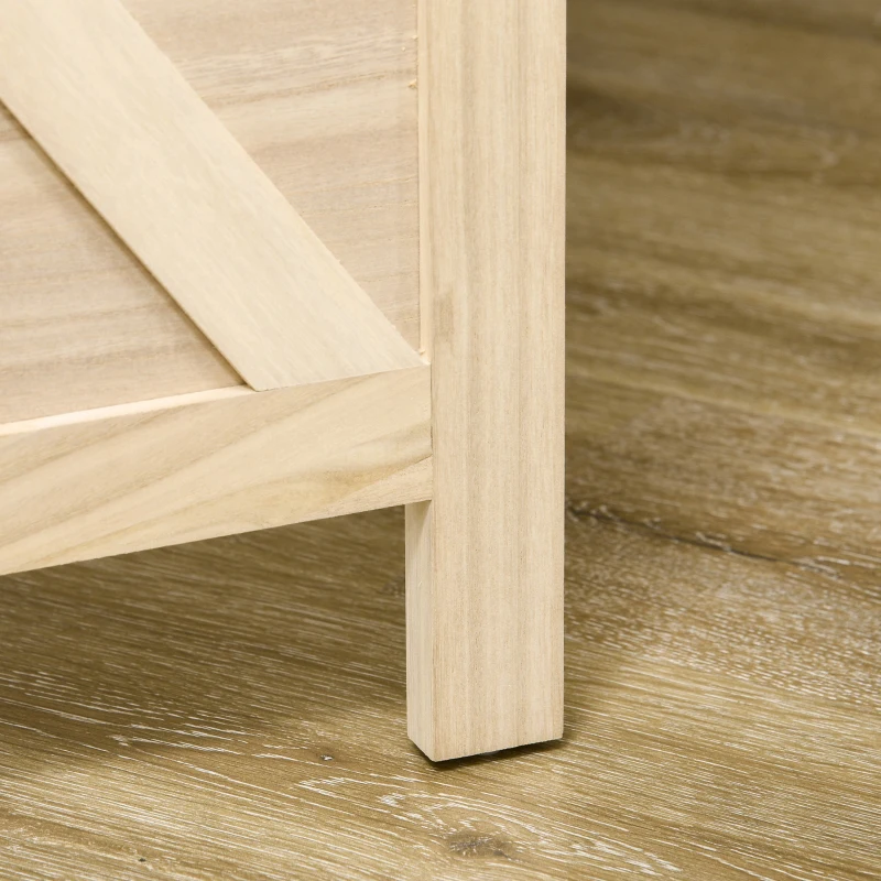 HOMCOM 4.7' 3 Panel Wooden Room Divider with Pegboard Display, Folding Privacy Screen for Home Office, Natural