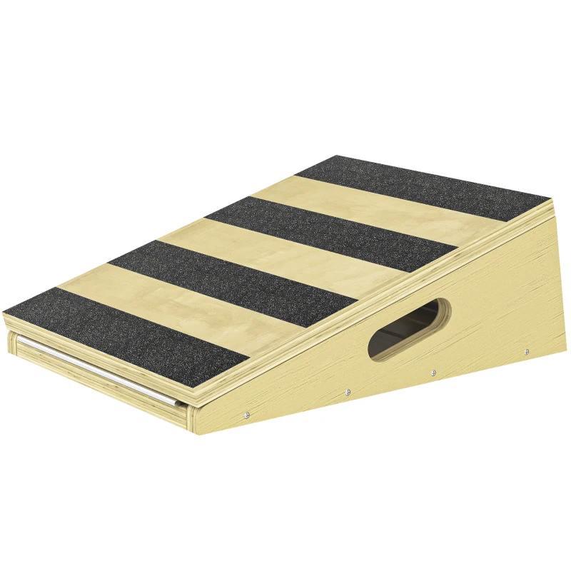Soozier Slant Board, Portable Calf Stretcher with 4-Level Incline, Extra Side-Handle Design and Non-Slip Surface