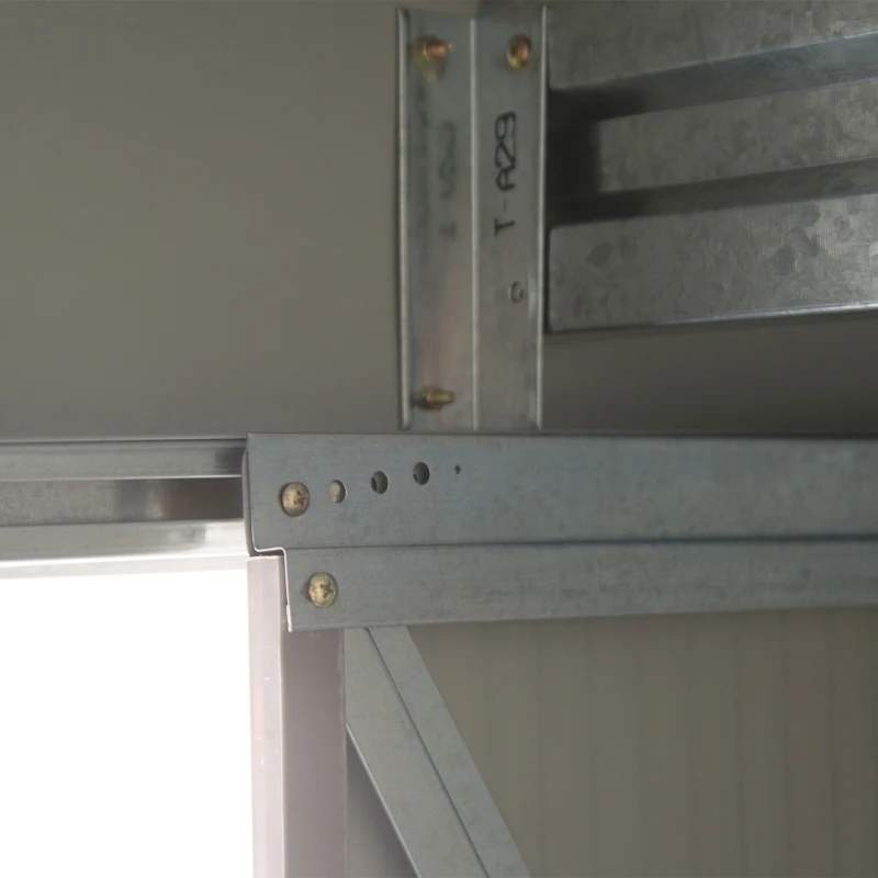 Outsunny 7' x 4' x 6' Outdoor Storage Shed Metal Garden Tool Storage Shed with Sloped Roof - Gray / White