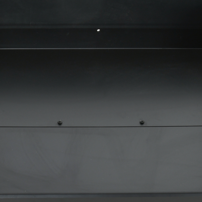 Outsunny Charcoal Grill,Barbecue Trolley with Double Adjustable Grill, Side Table, Storage Shelf and Wheels, Black