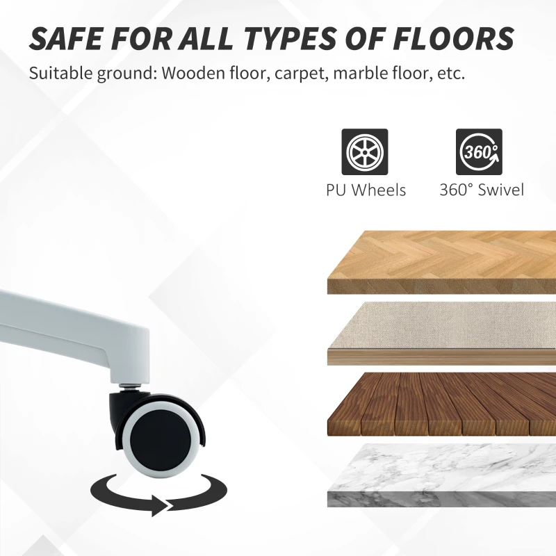 HOMCOM Ergonomic Office Chair, Swivel Desk Chair with Adjustable Lumbar Support, Headrest and Height, Flip-up Armrests, Black