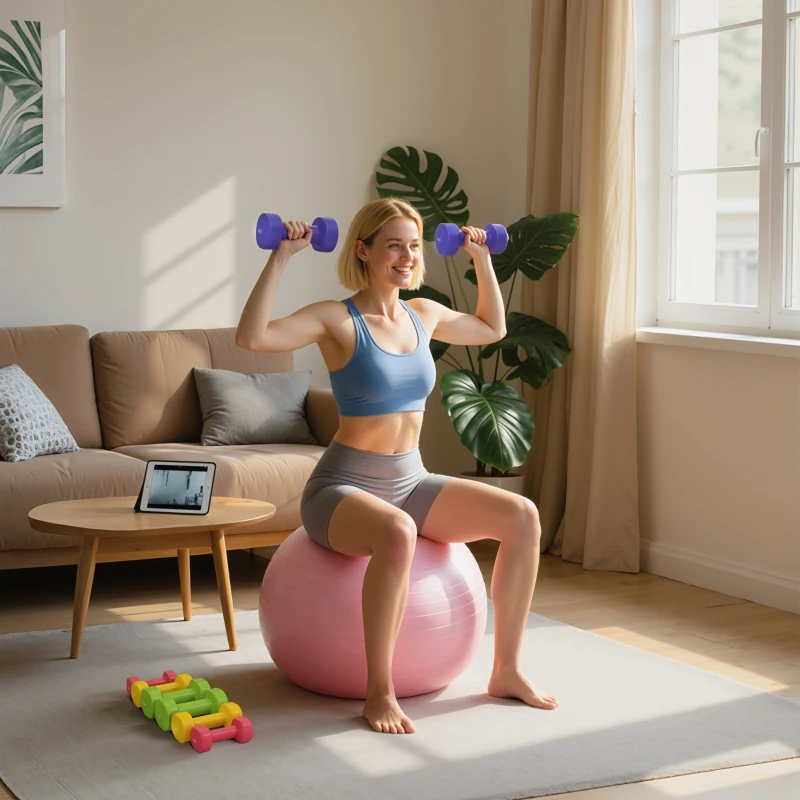 Soozier 44lbs Hex Dumbbell Set, Hand Weights Fitness Dumbbells for Home Gym Strength Training, Multi-Colour