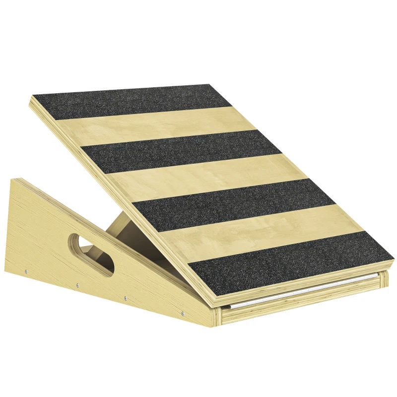 Soozier Slant Board, Portable Calf Stretcher with 4-Level Incline, Extra Side-Handle Design and Non-Slip Surface