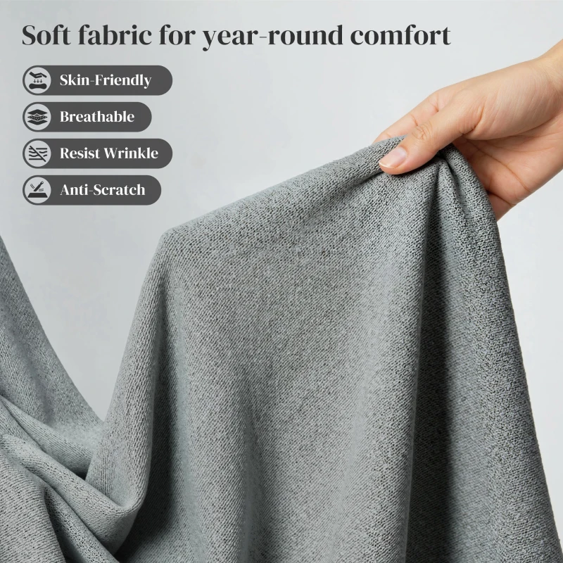 HOMCOM Modern Dining Chairs Set of 4, Upholstered Dining Room Chairs with Metal Legs, Shell Backrest, Padded Seat, Grey