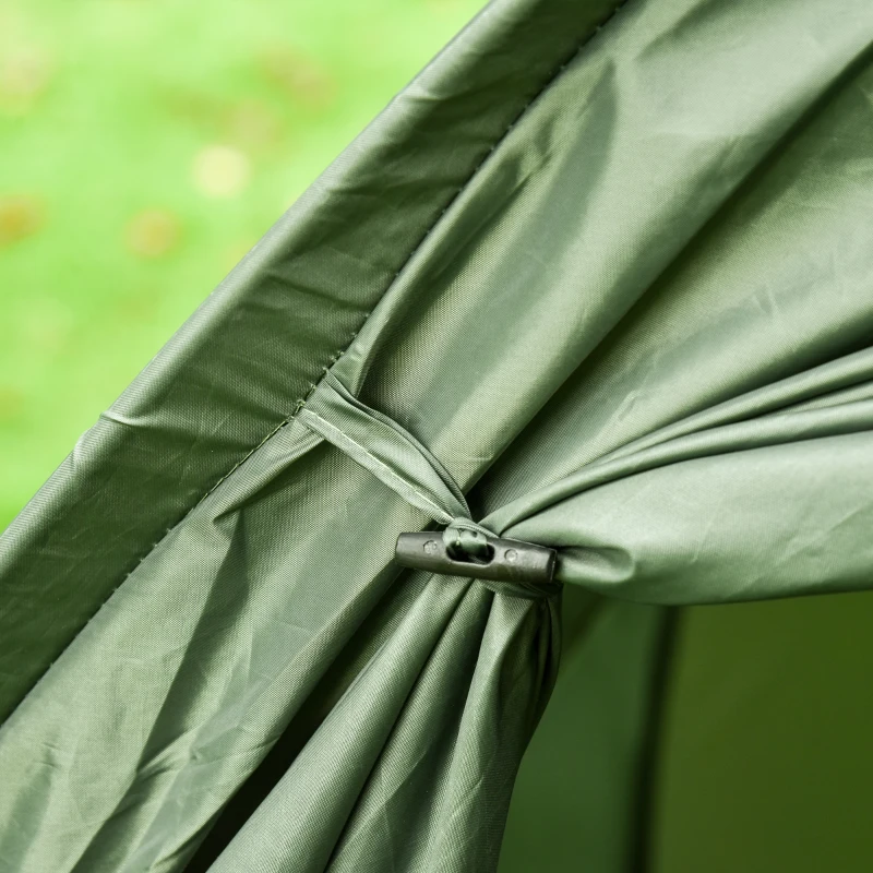 Outsunny Camping Tent Cot, Single Person Folding Cot Combo, Off-Ground Tent, Covered Outdoor Bed with Carry Bag for Hiking, Camping