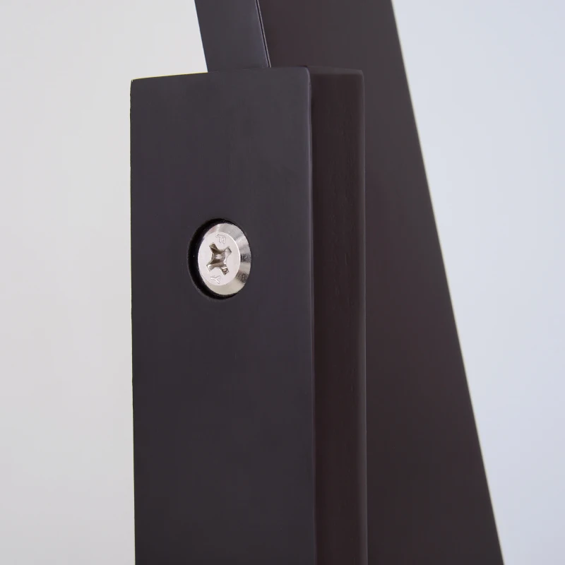 HOMCOM Full Length Mirror, Free Standing Full Body Mirror with Rectangular Frame, Adjustable Angle for Dressing Room, Bedroom, Living Room, Dark Brown