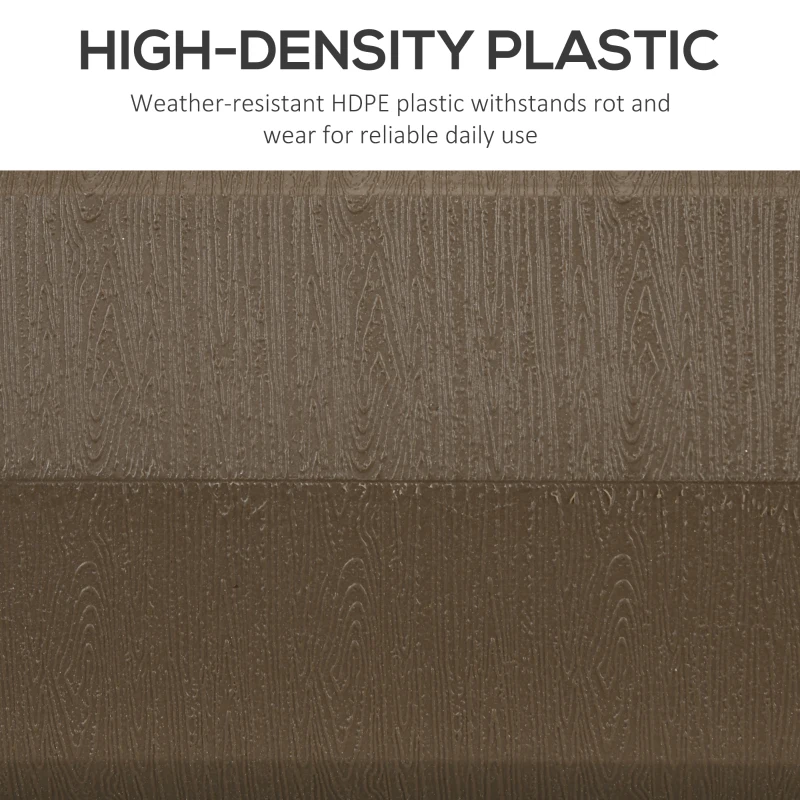 Outsunny Umbrella Stand for 1.5", or 1.9" Umbrella Poles, Fillable Umbrella Base, Brown