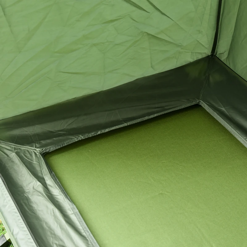 Outsunny Camping Tent Cot, Single Person Folding Cot Combo, Off-Ground Tent, Covered Outdoor Bed with Carry Bag for Hiking, Camping