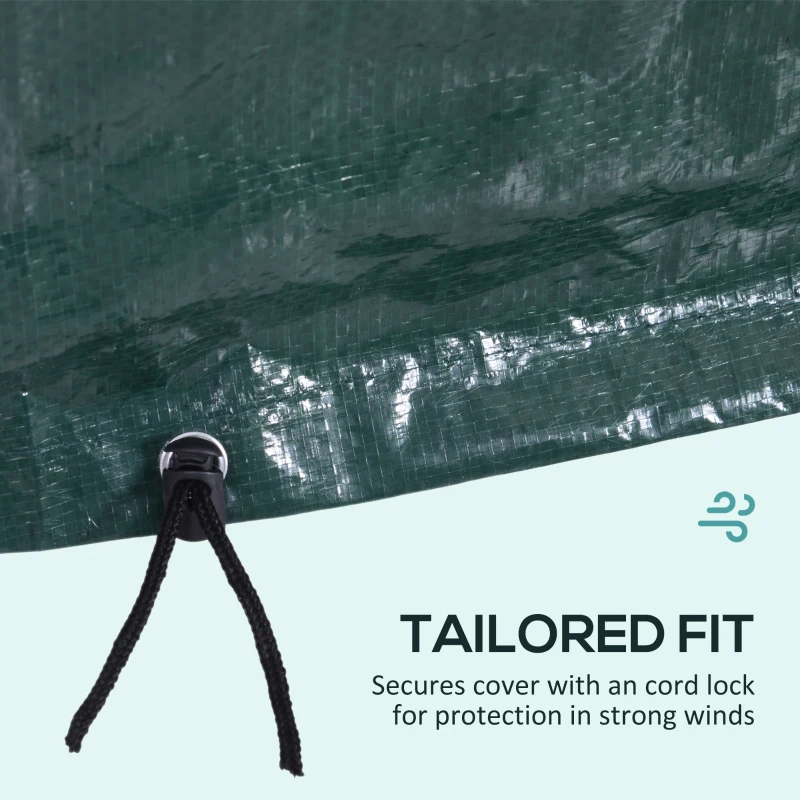 Outsunny Large Patio Furniture Covers, Outdoor Furniture Covers, Garden Set Protector Waterproof Anti-UV Protection, Dark Green