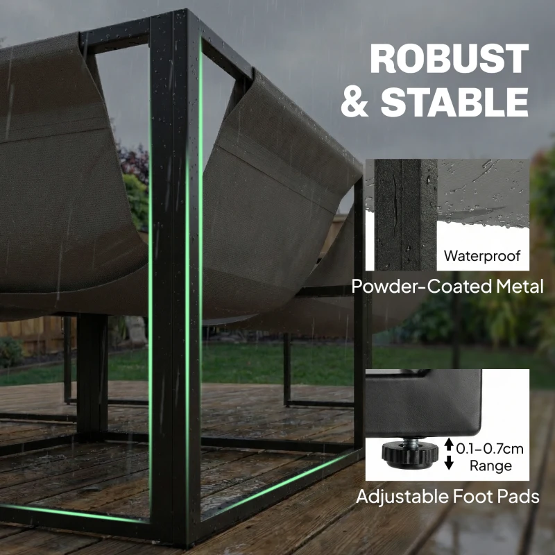 Outsunny 4 Piece Patio Furniture Set with Thick Cushions and Coffee Table, Patio Conversation Set for Porch, Balcony, Deck, Grey