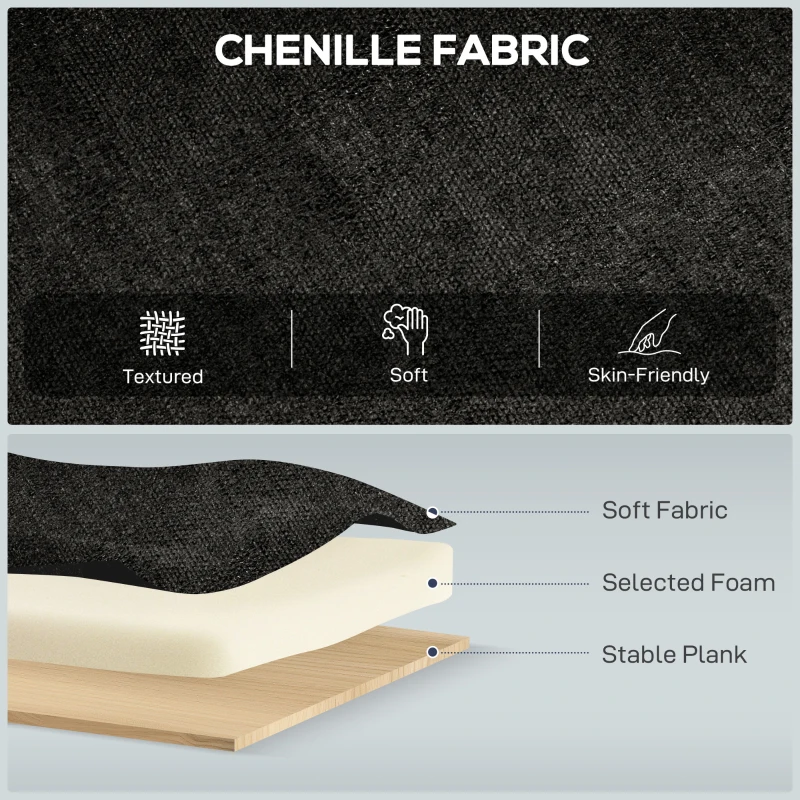 HOMCOM Power Recliner Chair, Fabric Upholstered Recliner Chair with USB Ports, Swivel and Rocking Function, Footrest, Black