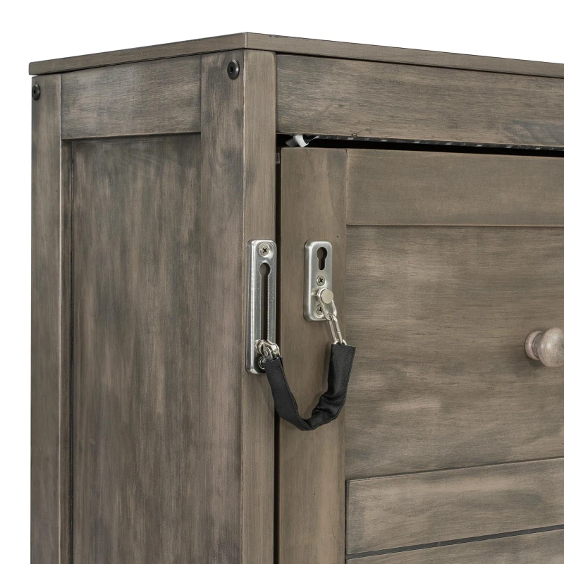 Queen Size Brown Murphy Bed with Smooth Hydraulic Lift, Space‑Saving Fold‑Down Unit with Wood Slat Support, 88'' L x 67'' W x 68.5'' H, Brown