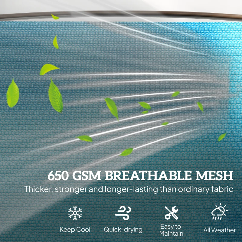 Outsunny Outdoor 2-Person Glider Bench, Outside Glider Swing Chair Loveseat with Table, Steel Frame, Blue