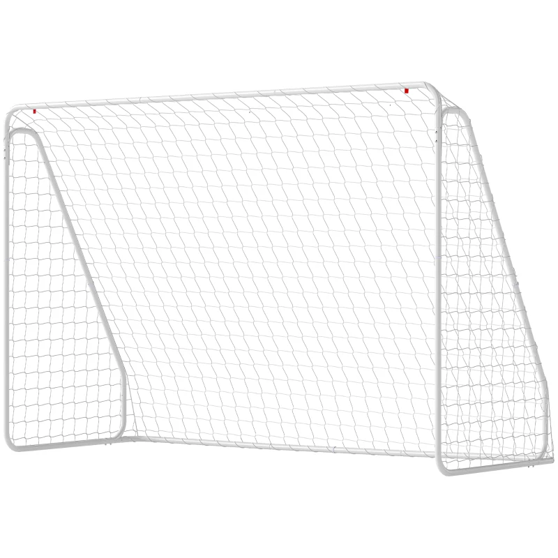Soozier Soccer Goal, Soccer Net for Backyard, 10 x 4 ft, White