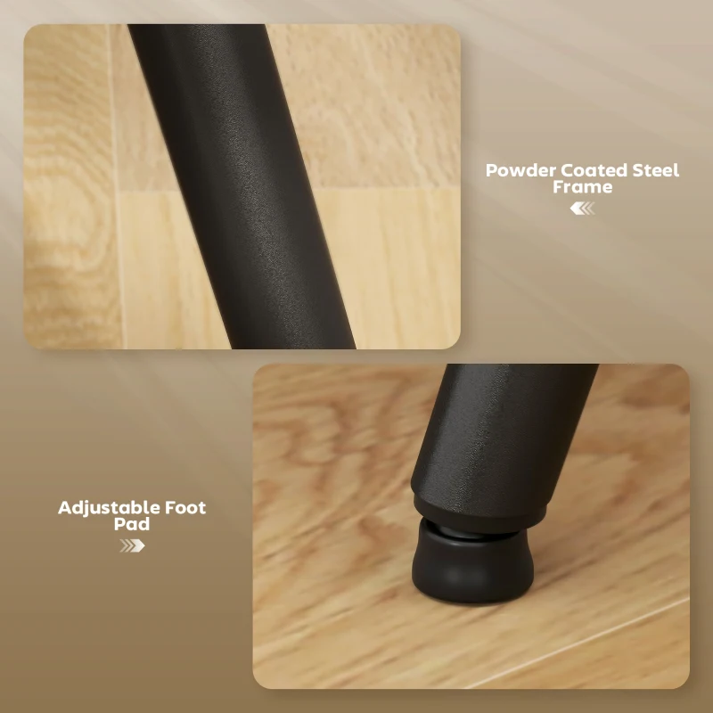 HOMCOM Set of 4 Modern Dining Chairs, Velvet Upholstered Kitchen Chairs with Steel Legs for Living Room, Cream White