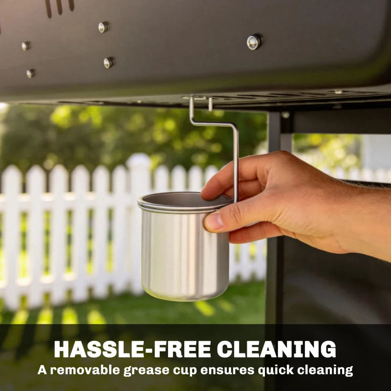 Outsunny 2-Burner Propane Gas Grill, 18000 BTU BBQ Grill with Wheels, Warming Rack, Shelf, Thermometer, Grease Cup, Black