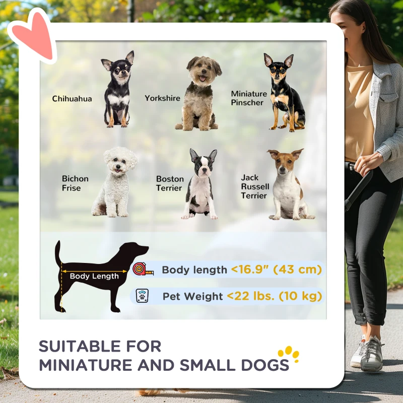 PawHut Foldable Cat Dog Travel Carriage, 4 Wheels Pet Stroller with EVA Wheel Brake, 3-stage Canopy, Mesh Window Door, Black