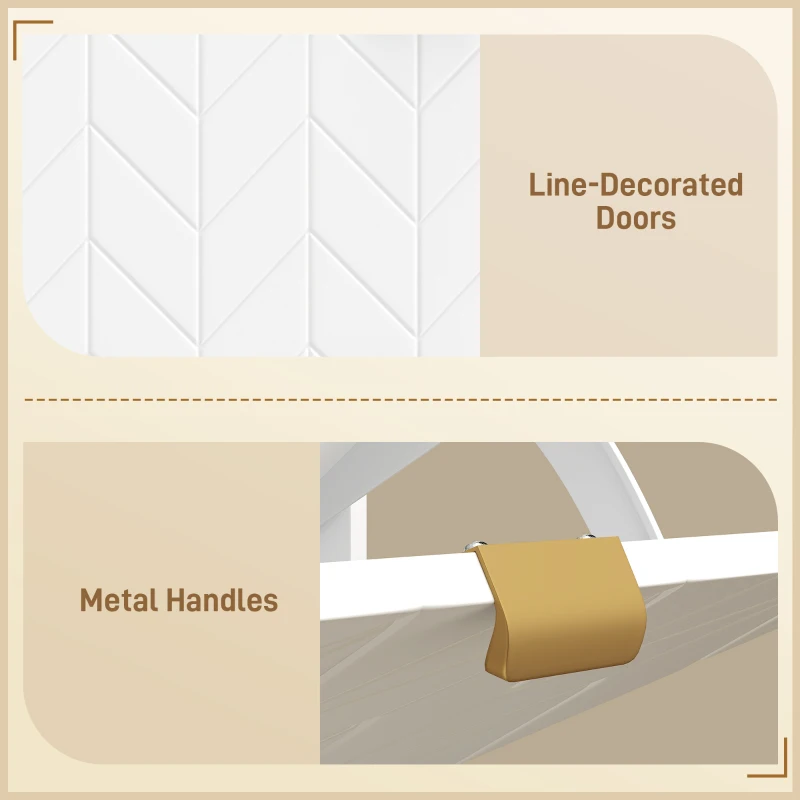 HOMCOM Shoe Cabinet with 2 Flip Drawers, Modern Narrow Shoe Storage Cabinet with Open Compartment, Adjustable Shelves, White