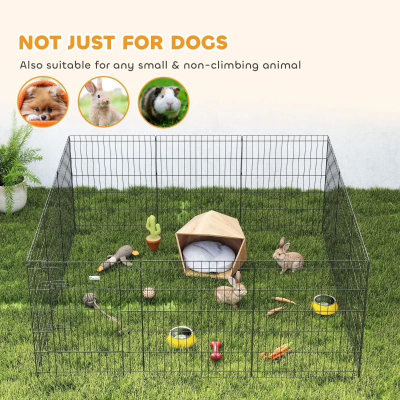 PawHut 30inch Foldable Metal Exercise Pet Playpen Yard Dog Puppy Kennel Cage 12 Panel