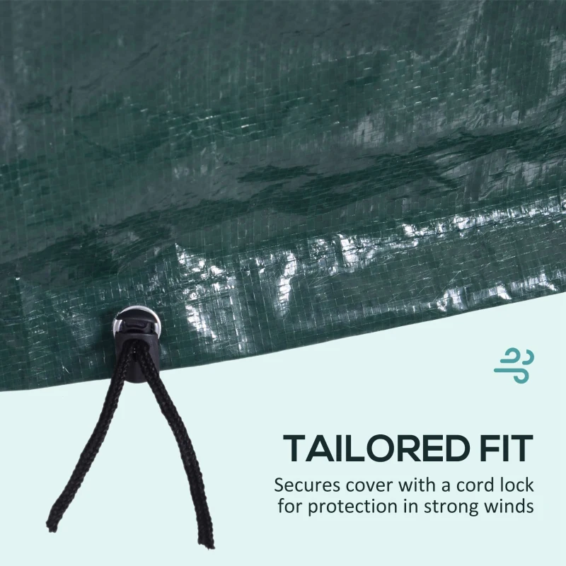 Outsunny Large Patio Furniture Covers, Outdoor Furniture Covers, Garden Set Protector Waterproof Anti-UV Protection, Dark Green