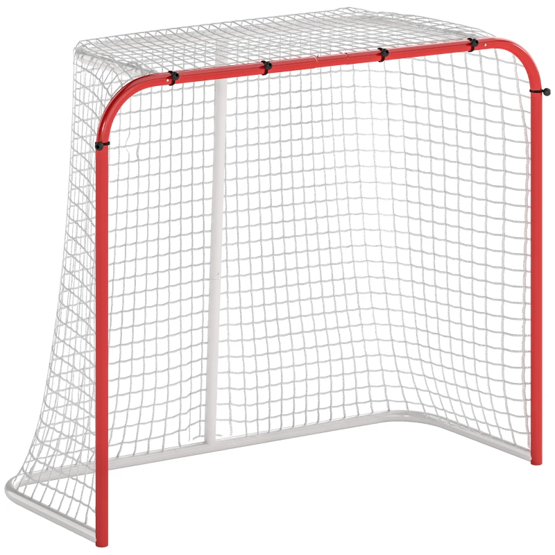 Soozier Hockey Net, Easy Set Up Hockey Goal with Steel Frame, PE Mesh, Outdoor Hockey Training Equipment for Garden, Backyard