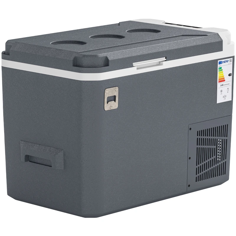 Outsunny 12 Volt Car Refrigerator, 26QT Car Fridge with App Control, 12/24V DC and 100-240V AC, -4℉-68℉, Travel Camping