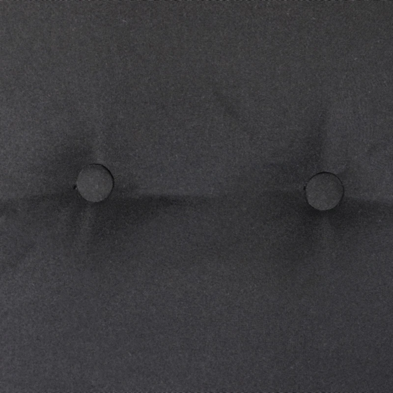 Outsunny Outdoor Patio 3-Person Steel Canopy Cushioned Seat Bench Swing with Included Side Trays & Padded Comfort, Black