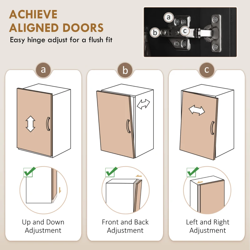 HOMCOM 72" Tall Pantry Cabinet, Kitchen Pantry Cabinet with Adjustable Shelves, Storage Cabinet with 4 Doors, Black