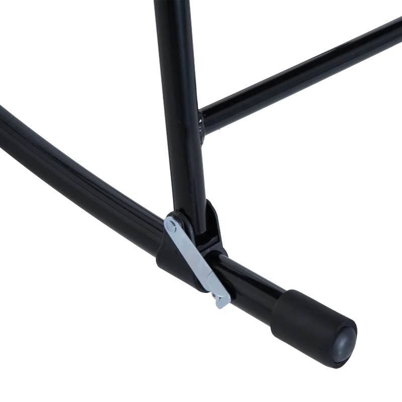 Outsunny 3pc Patio Foldable Rocking Chair Set, Outdoor Rocking Chairs and Table Bistro Set w/ Padded Seat, Headrest, Backrest for park, backyard, garden, Blue