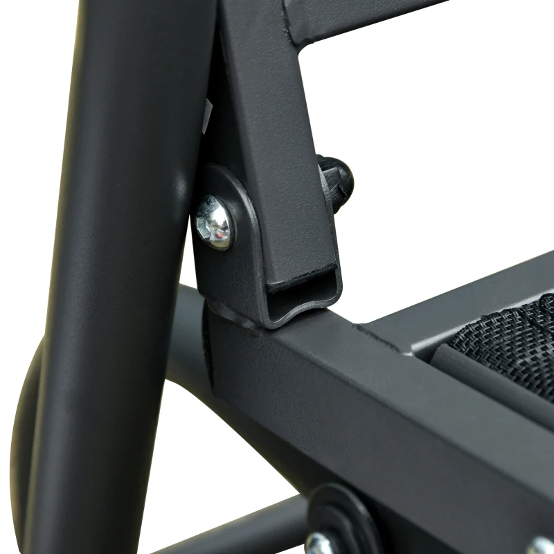 Outsunny 3-Seat Outdoor Glider Chair, Patio Rocking Chair, Steel Frame, Sling Fabric Seat for Garden, Backyard, Lawn, Black